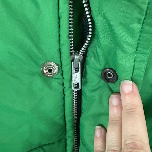 Vintage Carpenter Uniforms Pioneer Seeds Puffer Jacket Coat XL Green - Picture 3 of 8